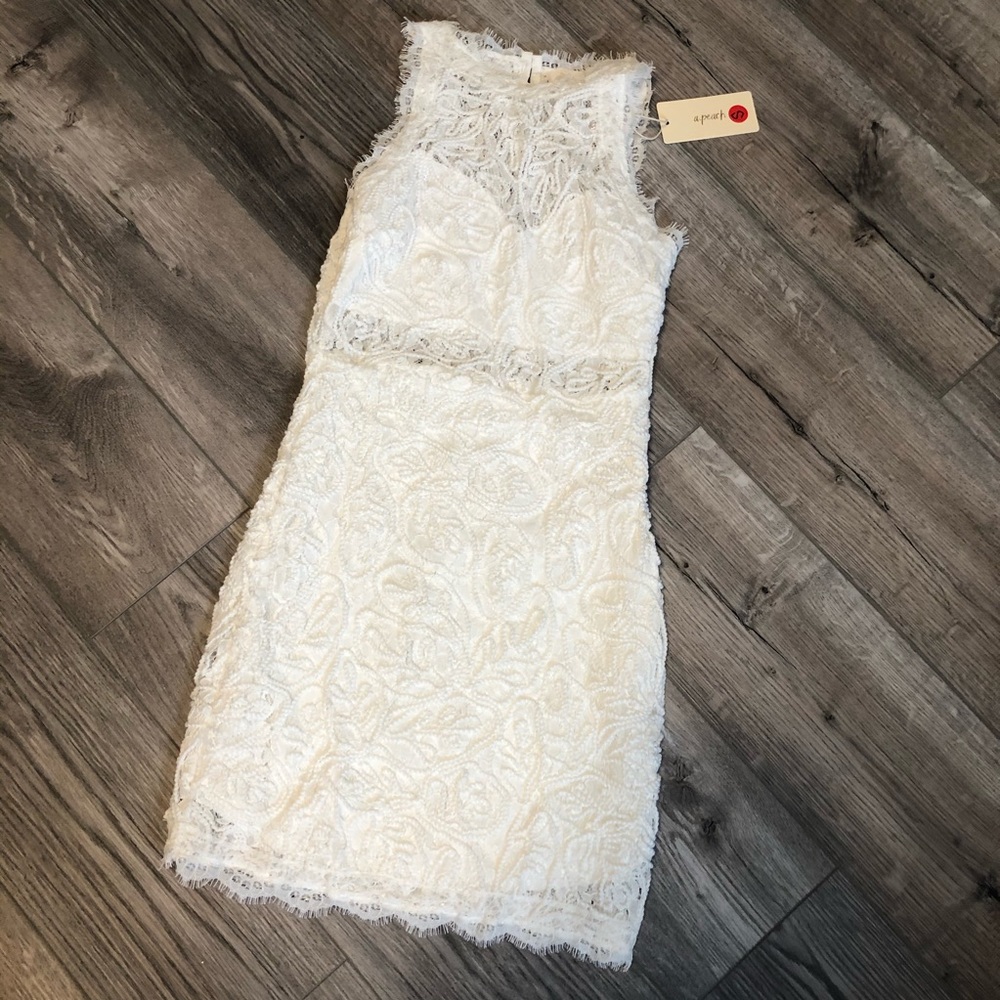 NWT white lace dress